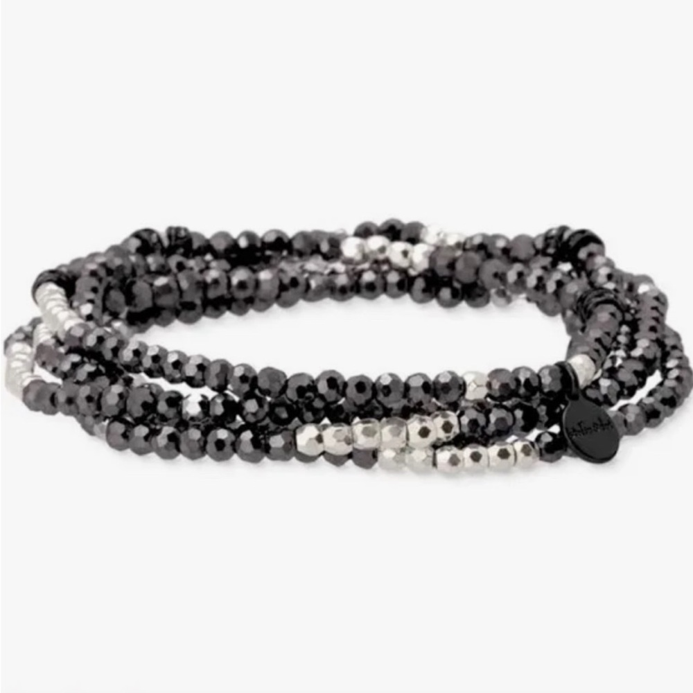 Stella & Dot Jewelry Hematite Jessie Stretch Bracelets